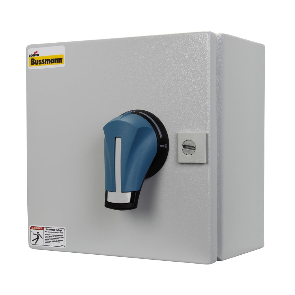 ER12-30J3PB Class J Fused Enclosed Rotary Disconnect Switch, 600 V AC, 30 A, 20 hp, 3 Poles
