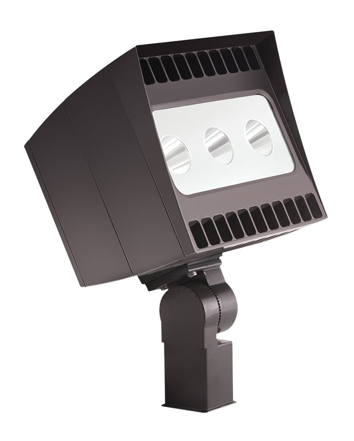 EZLED78SFY High Powered Narrow Beam Spot Floodlight, 90 W Fixture, 120 to 277 VAC, Bronze Housing