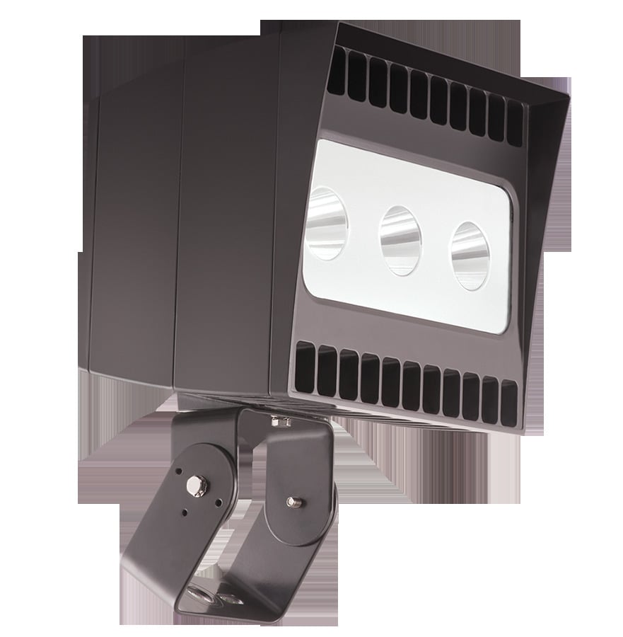 EZLED78TB44 High Powered Narrow Beam Spot Floodlight,), 89 W Fixture, 120 to 277 VAC, Bronze Housing