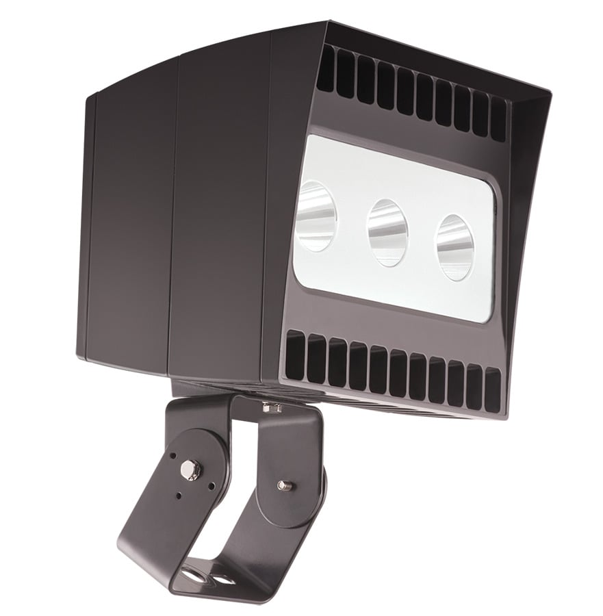 EZLED78TN High Powered Narrow Beam Spot Floodlight, 89 W Fixture, 120 to 277 VAC, Bronze Housing
