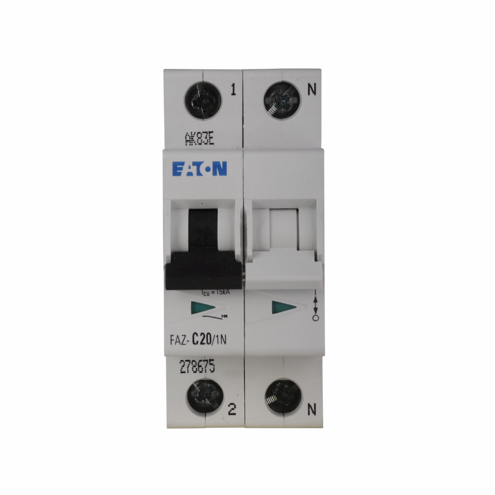 FAZ-C20/1-RT-SP Miniature Circuit Breaker, 20 Amp, 1 Pole, 277V