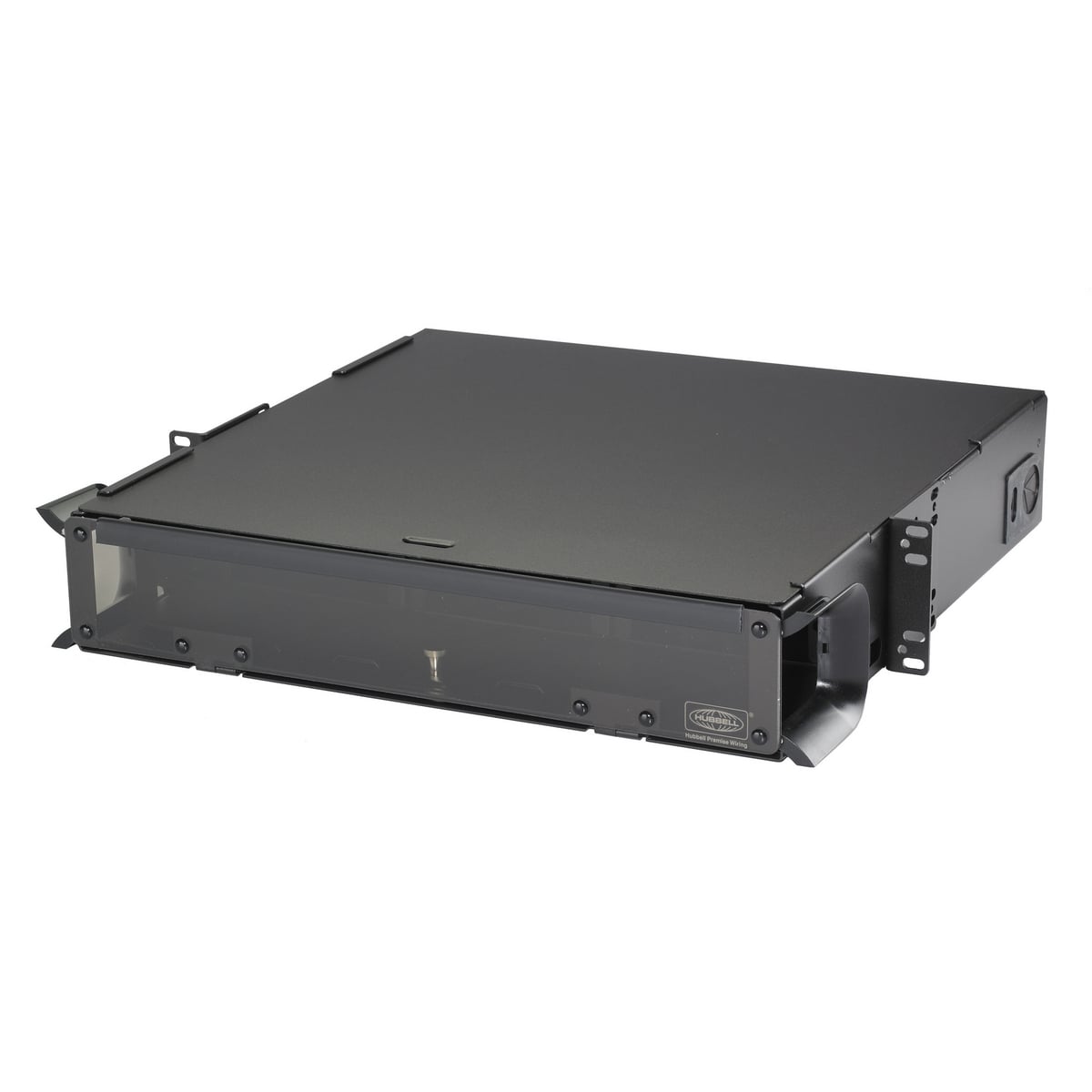 FCR2U6SP 2-Unit Unloaded Fiber Optic Enclosure, 144 Ports, Composite/Steel