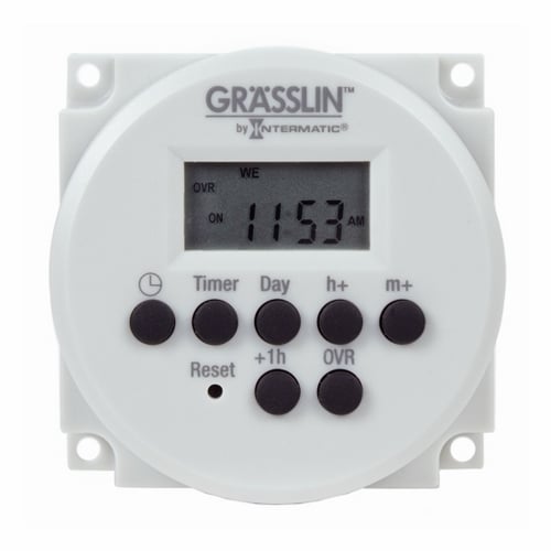 FM1D14-AV-U 1-Channel Digital Electronic Timer Switch, 1 min to 24 hr/7 days Setting, 120/277 V AC, 1/2, 1 hp, 1CO 1 Form C SPDT Contact, 1 Poles