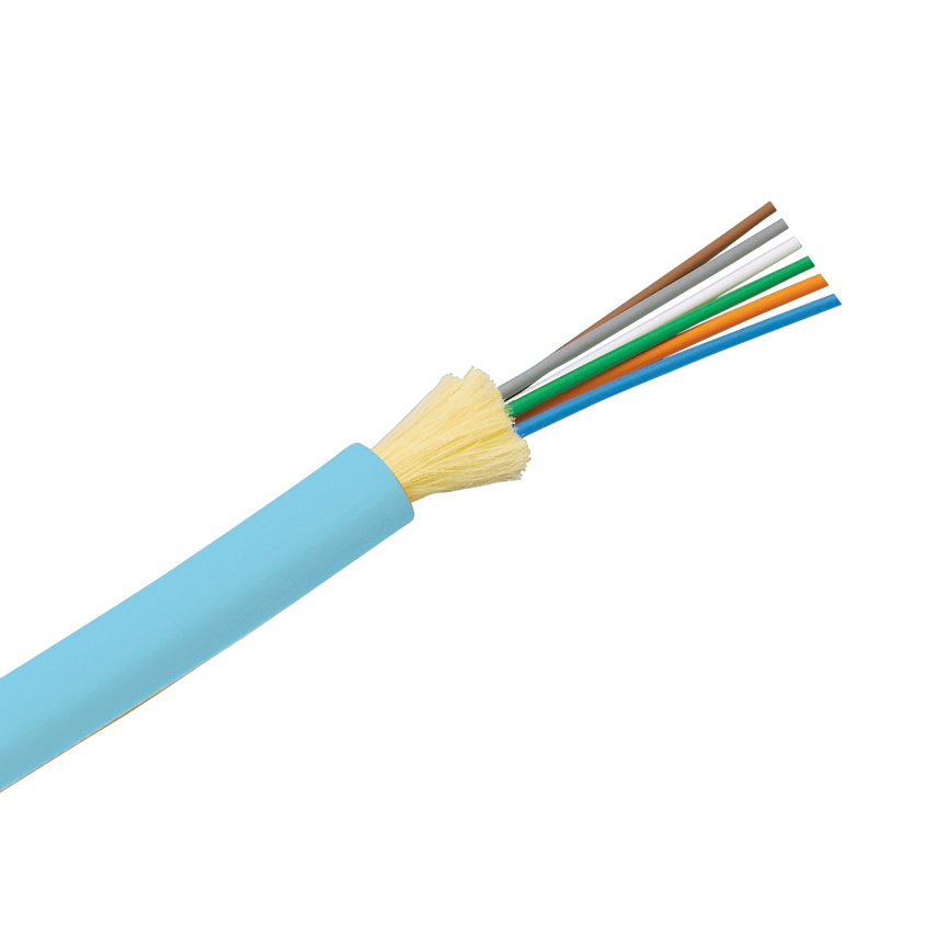 6 Fiber Cable, OM3, Indoor, Plenum, 900m Buffered