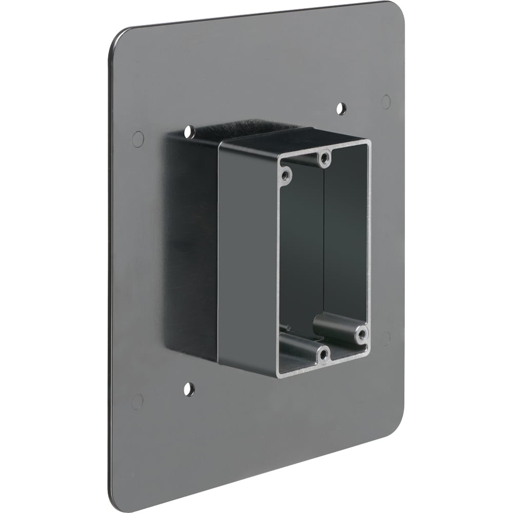 FR101F Non-Metallic Flanged Device Box With Flange, Polycarbonate, 21.8 to 23.8 cu-in Capacity, 1 Gang, 7.875 in L x 7.125 in W x 3.525 in D