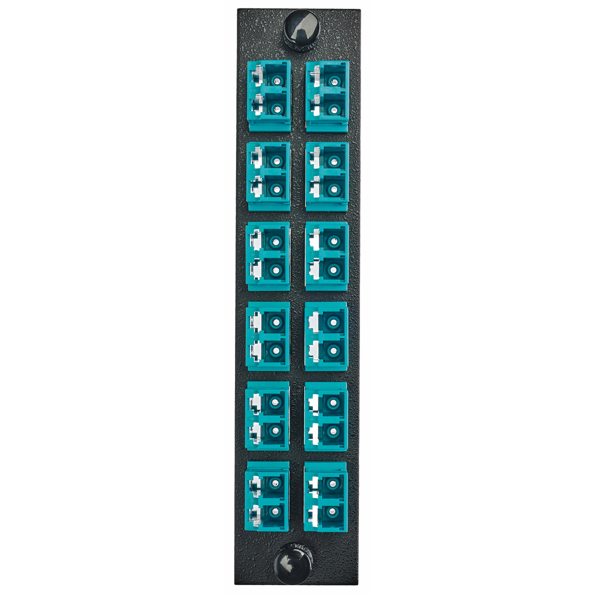FSPLCDM12AQ 12-LC Duplex Fiber Adapter Panel, (24) Multi-Mode Fiber
