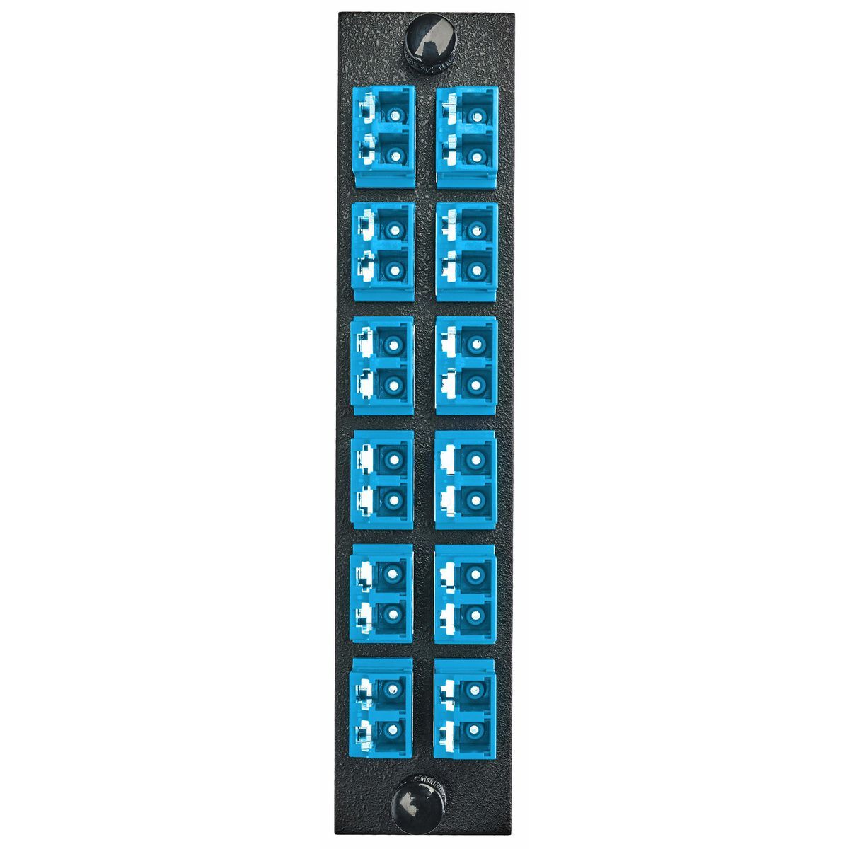 FSPLCDS12B FSP Loaded Standard Fiber Adapter Panel, LC Duplex End A, (24) Fiber Multi-Mode/Single-Mode Fiber