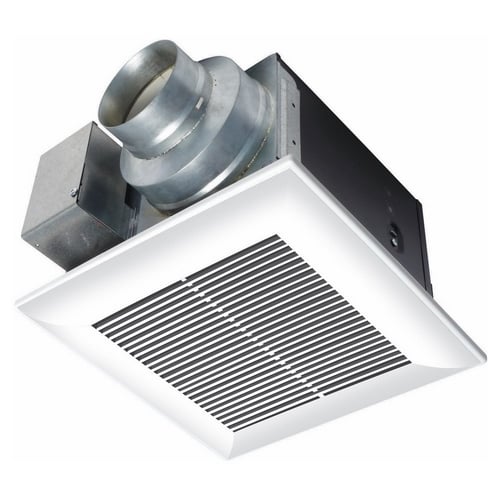 FV-08VQ5 WhisperCeiling 1-Phase Bathroom Fan, 80 cfm Flow Rate, 14.7 W Power Rating, 120 VAC, 0.12 A, Import