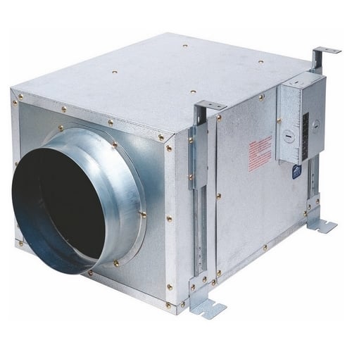 FV-40NLF1 WhisperLine 1-Phase In-Line Ventilation Fan, 440 cfm, 8 in Dia Duct, 136 W, 120 VAC, 1.1 A, 2.1 Sones, Import