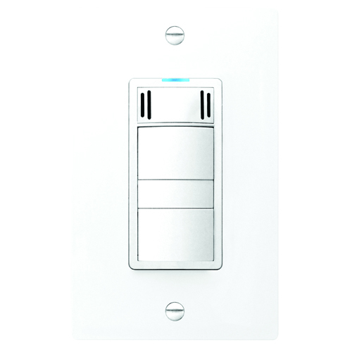 FV-WCCS2-W WhisperControl 2-Function Bath Fan and Light Control, 120 V AC, 15 A, On/Off Operational Mode, White