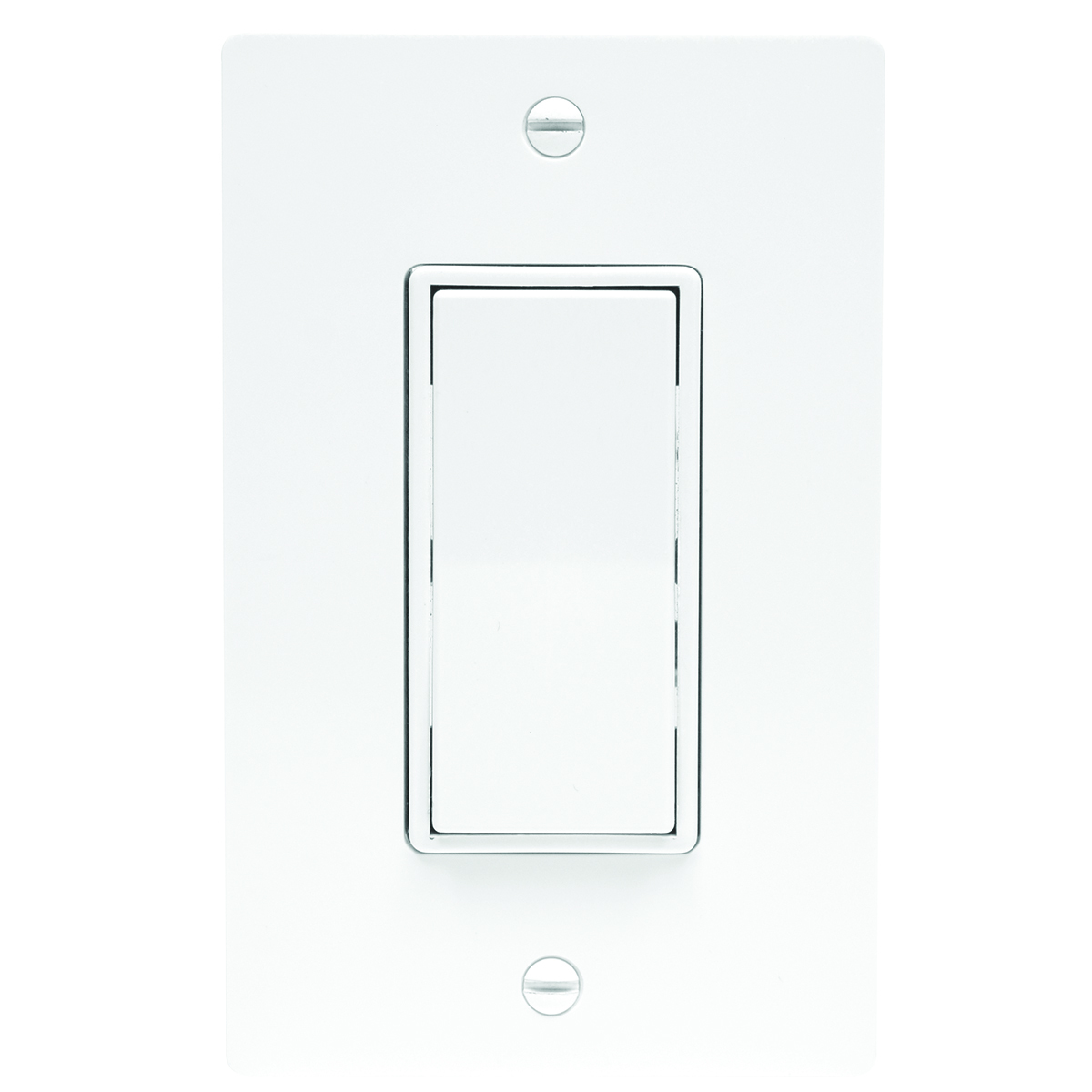 FV-WCSW11-W WhisperControl EcoSwitch 1-Function Bath Fan Switch, 120 VAC, 15 A, On/Off Operational Mode, Galvanized Steel, White