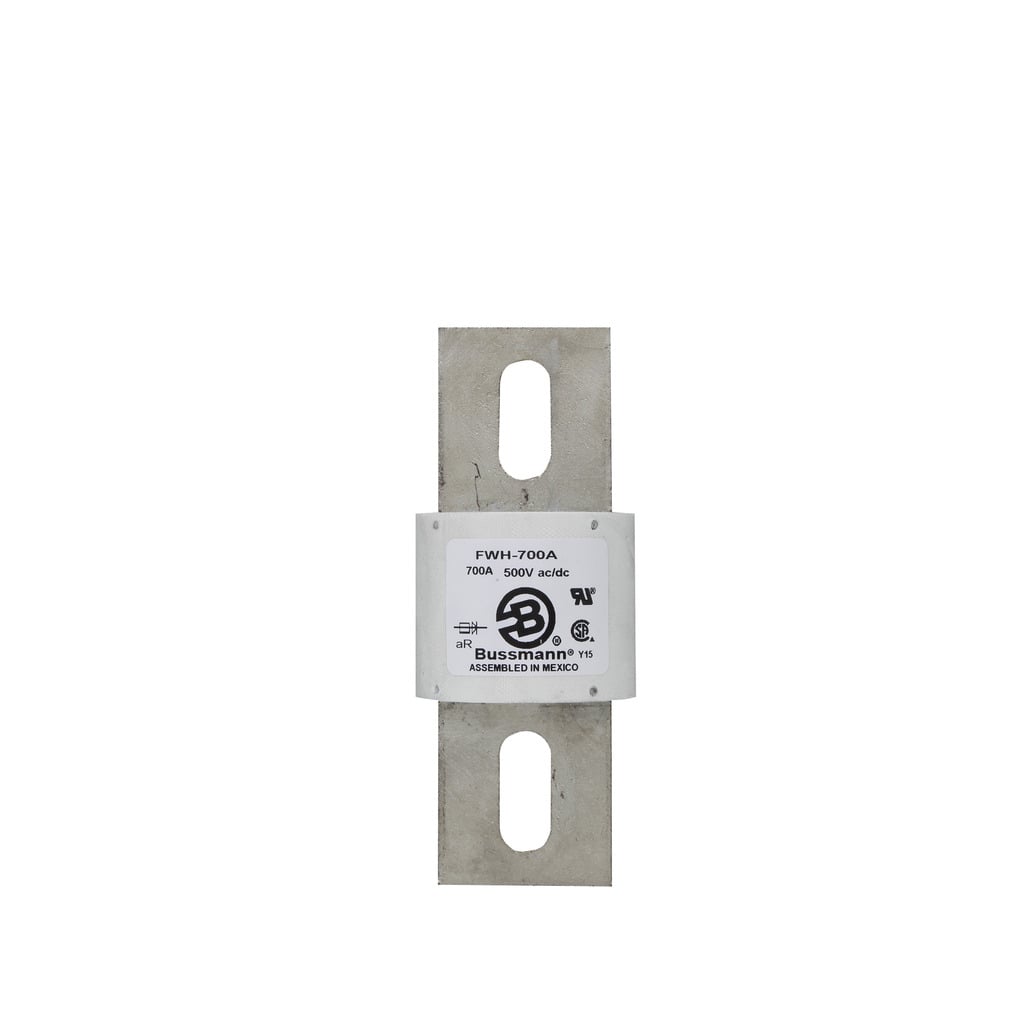 FWH-700A North American Style High Speed Fuse, 700 A, 500 V AC/DC, 200 kAIC Interrupt, Cartridge Body