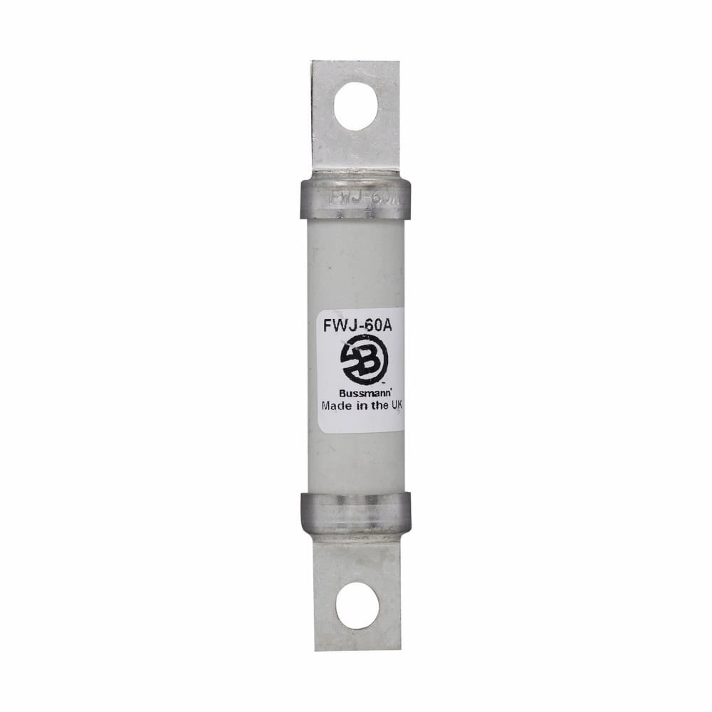 FWJ-60A Fast Acting Semi-Conductor High Speed Fuse, 60 A, 1 kV, 25/50/100 kA Interrupt, Cylindrical Body