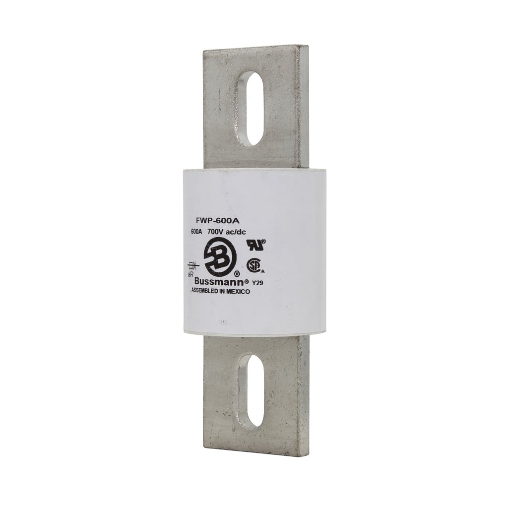 FWP-600A North American Style High Speed Fuse, 600 A, 250 V AC/DC, 50 kAIC Interrupt, Cartridge Body
