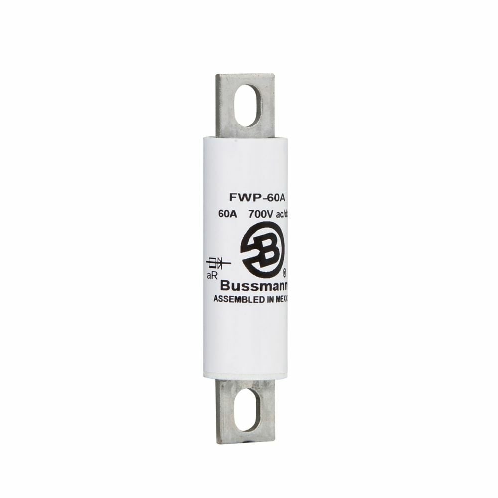 FWP-60A North American Style High Speed Fuse, 60 A, 250 V AC/DC, 50/200 kA Interrupt, Cartridge Body