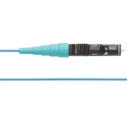FZ1BN1NNNSNM001 Opti-Core OM4 Riser Fiber Optic Patch Cord, 1 Fiber, 50 um Core, 1 m L, Aqua