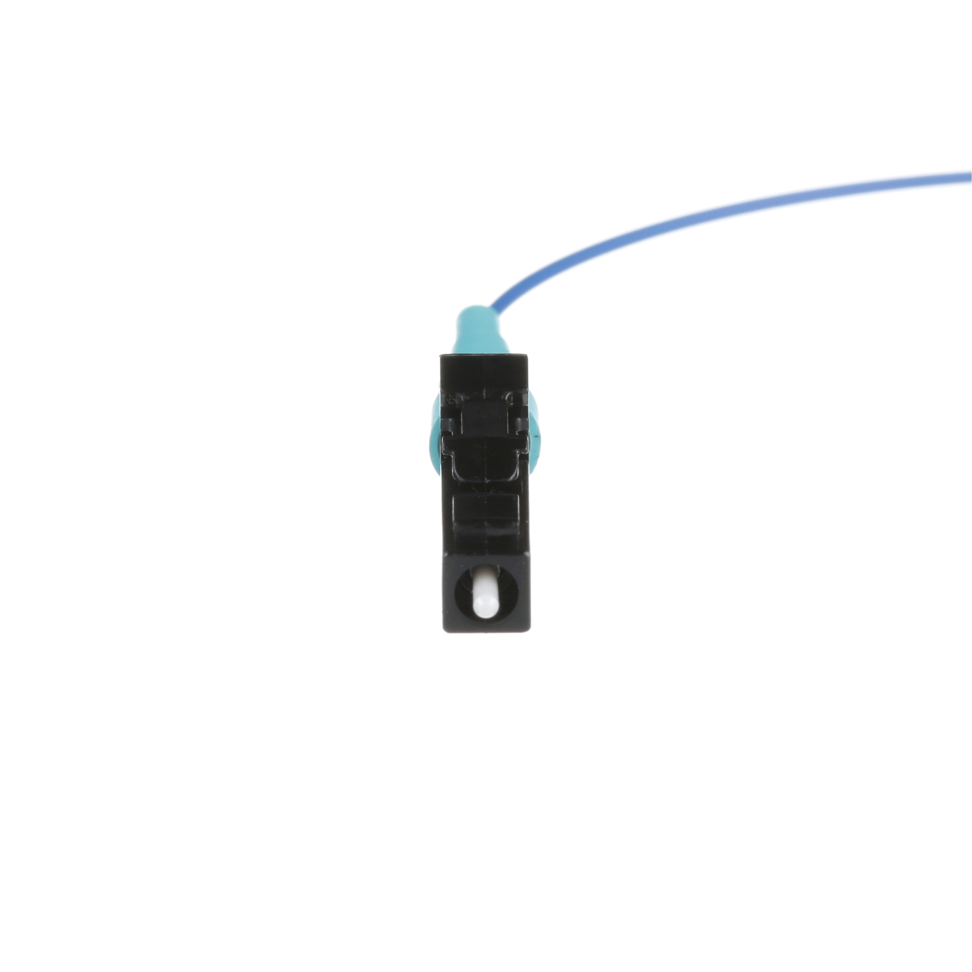 FZ1BN1NNNSNM002 Opti-Core OM4 Riser Fiber Optic Patch Cord, 1 Fiber, 50 um Core, 2 m L, Aqua