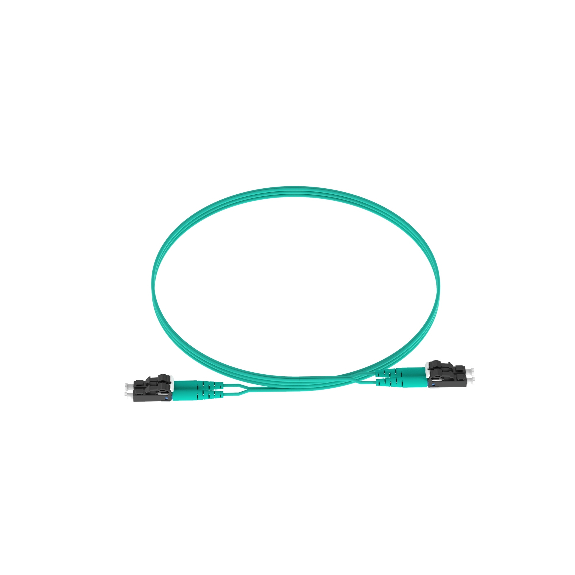 FZ2ERLNLNSNM004 Opti-Core OM4 Multi-Mode OFNR Fiber Optic Patch Cord, 2 Fiber, 50 um Core, 4 m L