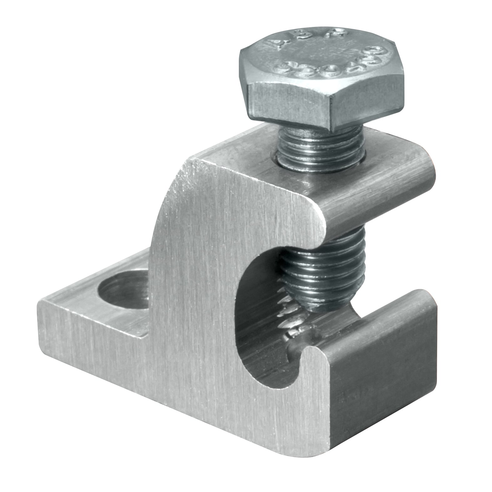 GBL-4DBTH-14 Type CGBL Lay-In Ground Lug, 14 to 4 AWG Copper Conductor, 1/4 in Stud, Stainless Steel, T-Tin Plated