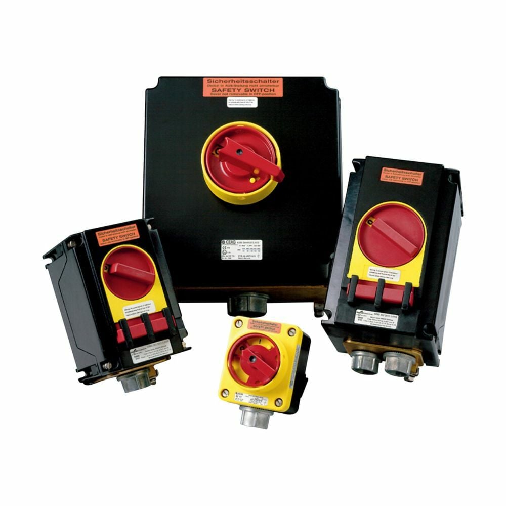 GHG2622301R0001 Explosion proof Disconnect Switch, 600 VAC, 20 A, 14.3 hp at 240 VAC, 12.2 hp at 600 VAC, NO Contact, 3 Poles