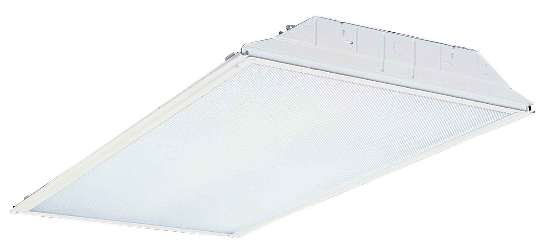 GT3L41W MV GT Series Low Profile Static Lensed Troffer, (3) T8 Lamp, 120 to 277 VAC, Steel Housing
