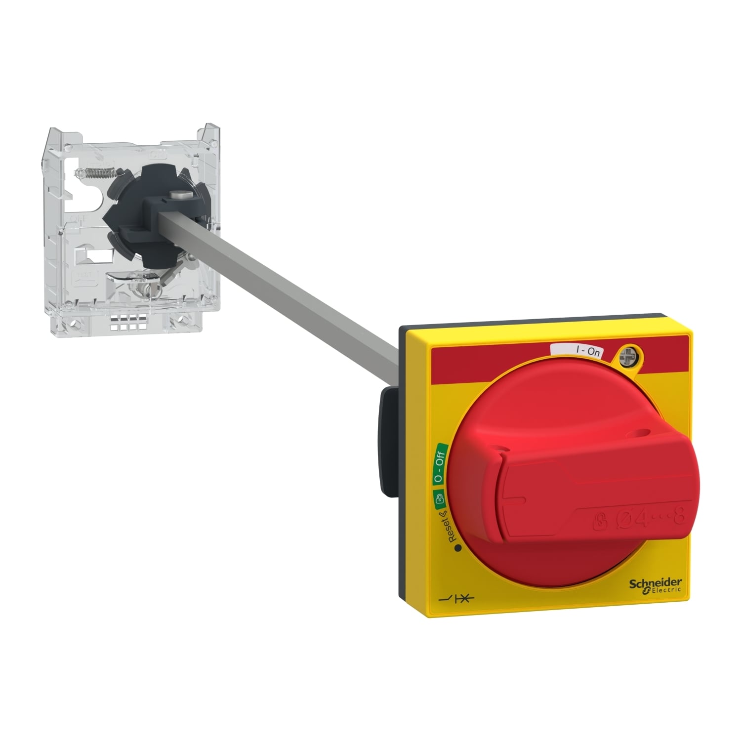 GV2 TeSys GV2APN04 Extended Rotary Handle Kit, Red