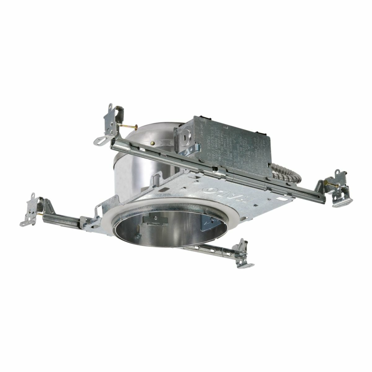 H2750ICAT Halo New Construction Shallow Recessed Lighting Housing, LED Lamp, IC Insulation, 120/277 V AC, 6-1/2 in Ceiling Opening, Aluminum Housing