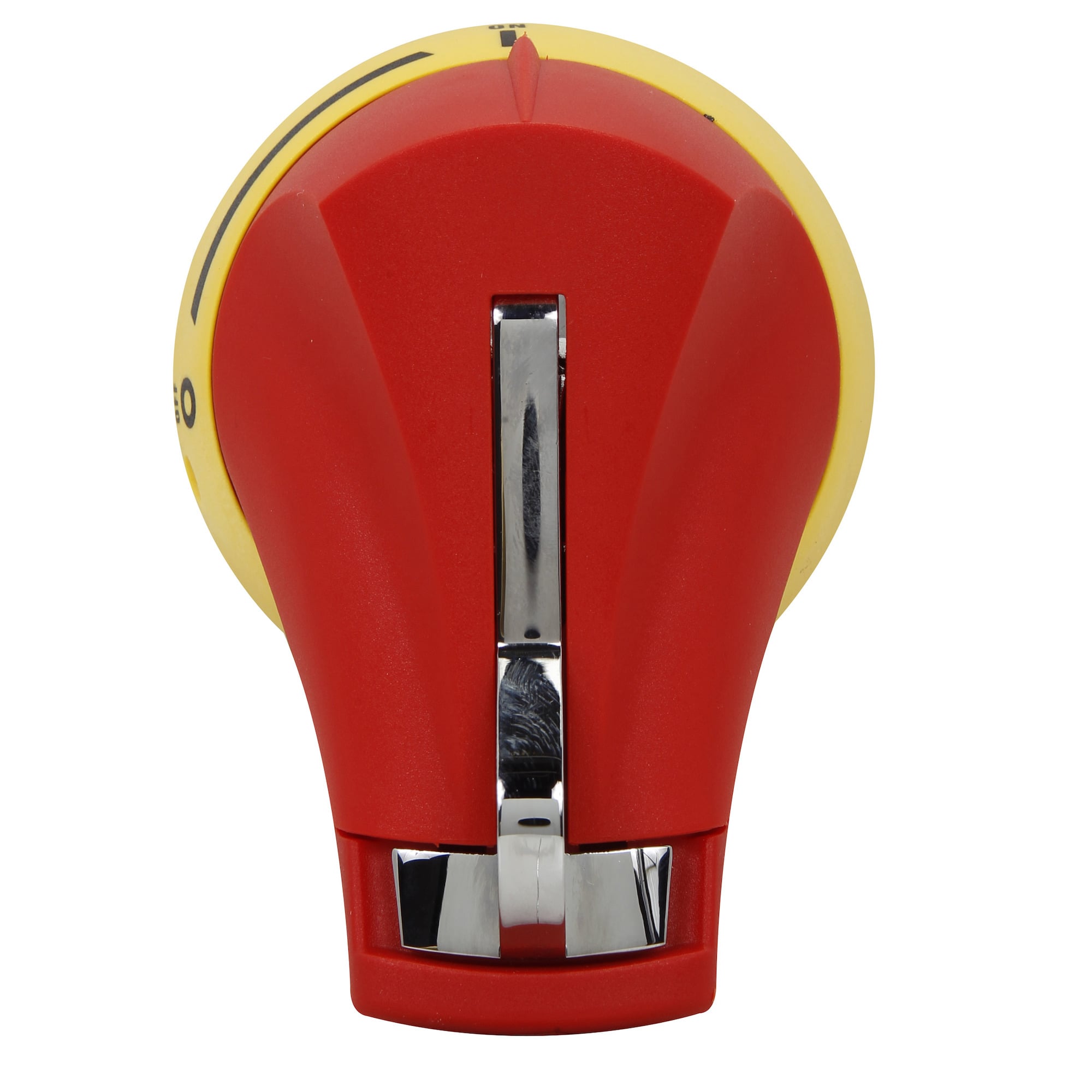 H4X-05RHD External Front Operated Pistol Handle, 1.73 in L x 2-3/4 in H, Red/Yellow