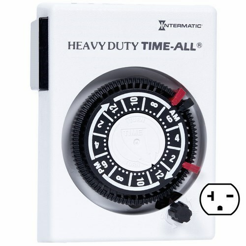 HB114 Plug-In Timer, 30 min Setting, 240 V AC, 2 hp