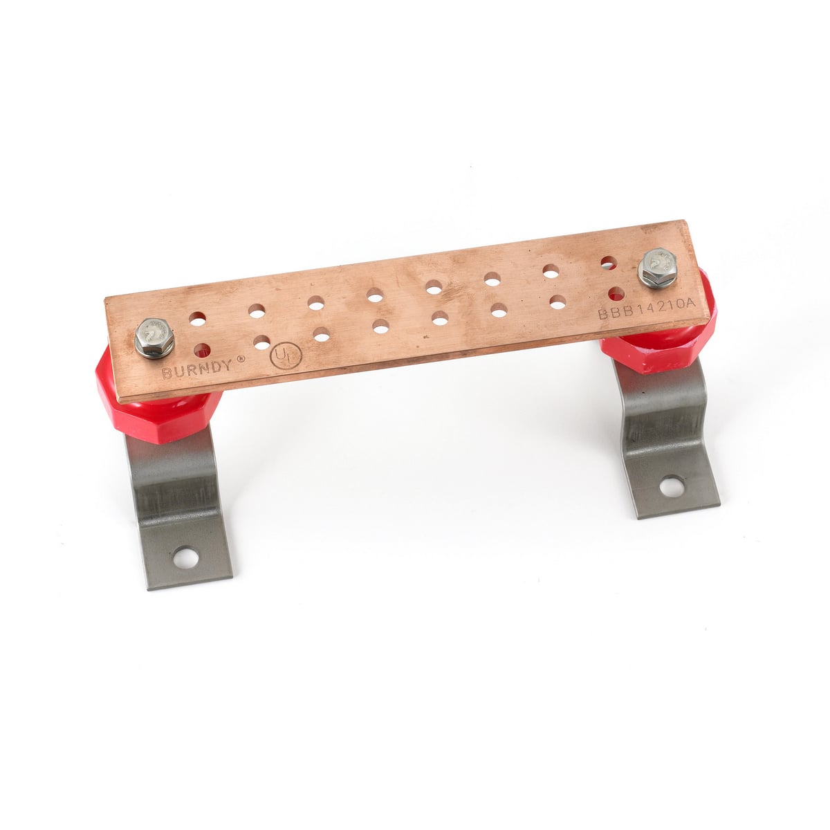 HBBB14210A TGB Insulated Busbar, 10 in L x 2 in W, 600 V AC, Copper