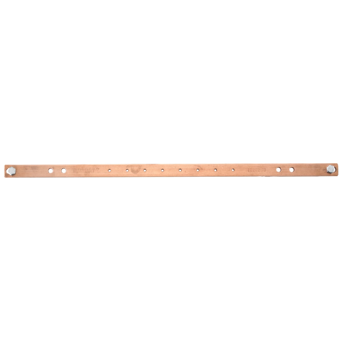 HBBBHR19KT Grounding and Bonding Bus Bar Kit, 19 in L Bar x 3/4 in W, Copper