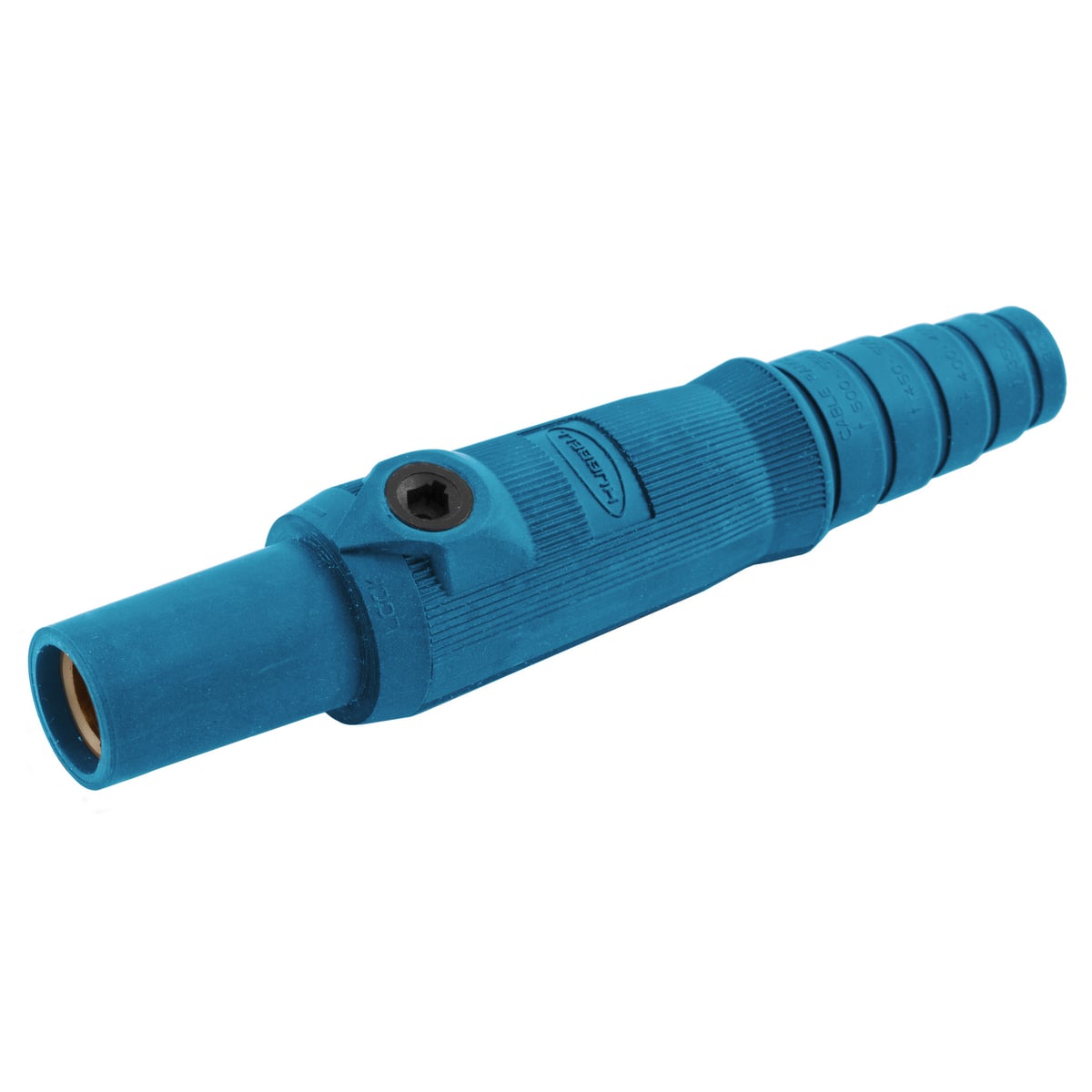 HBL15FBL 15 Series 1-Pole Female Insulated Standard In-Line Plug With SC/PPC Cord, 600 V AC/250 V DC, 150 A, 8 to 2 AWG Wire, Setscrew Connection