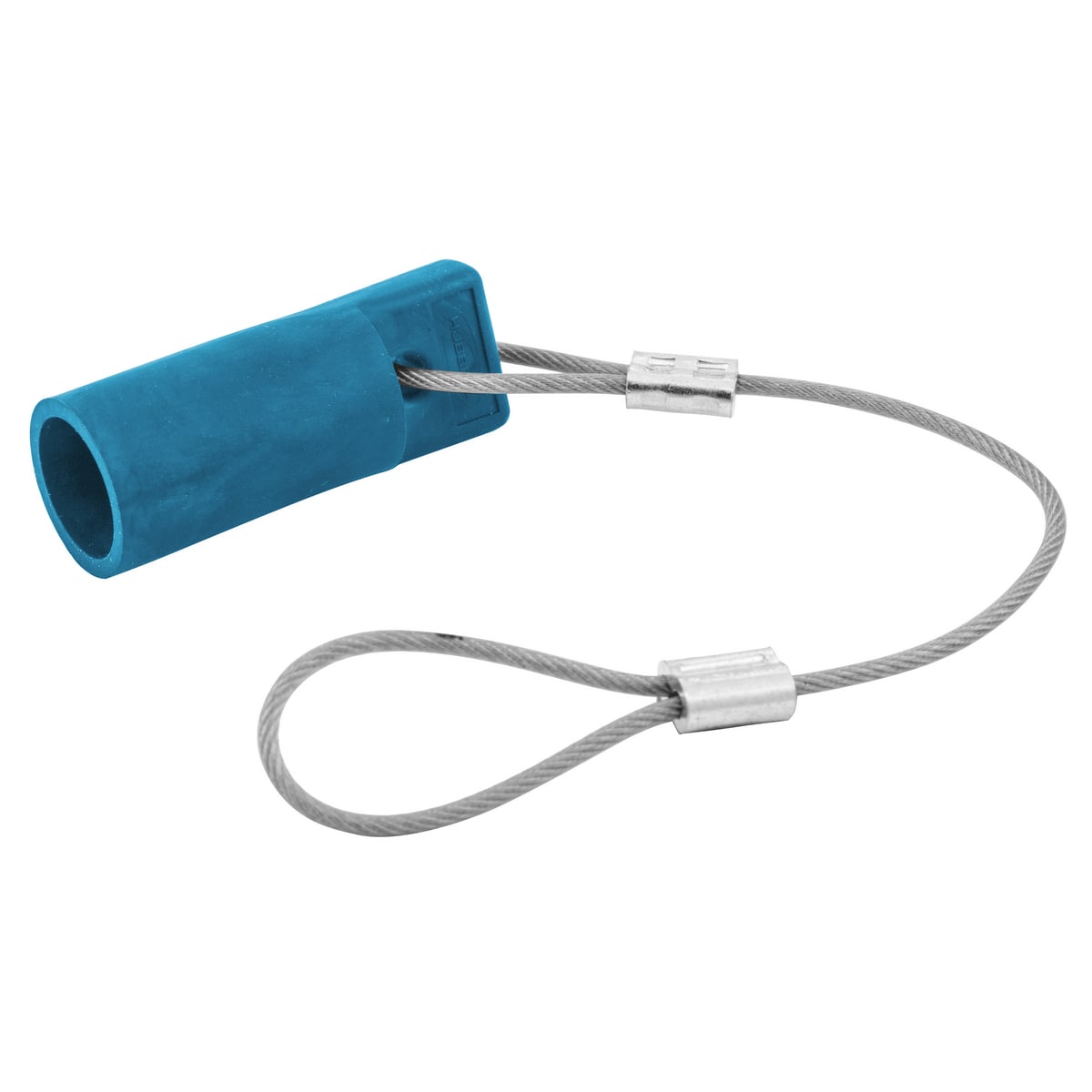 HBL15FCAPBL 15 Series 1-Pole Female Standard Cord Mount Protective Cap With SC/PPC Cord, For Use With 150 A, 600 V AC/250 V DC 1-Pole Plug, Receptacle and Temporary Power Device, Brass/Elastomer, Blue