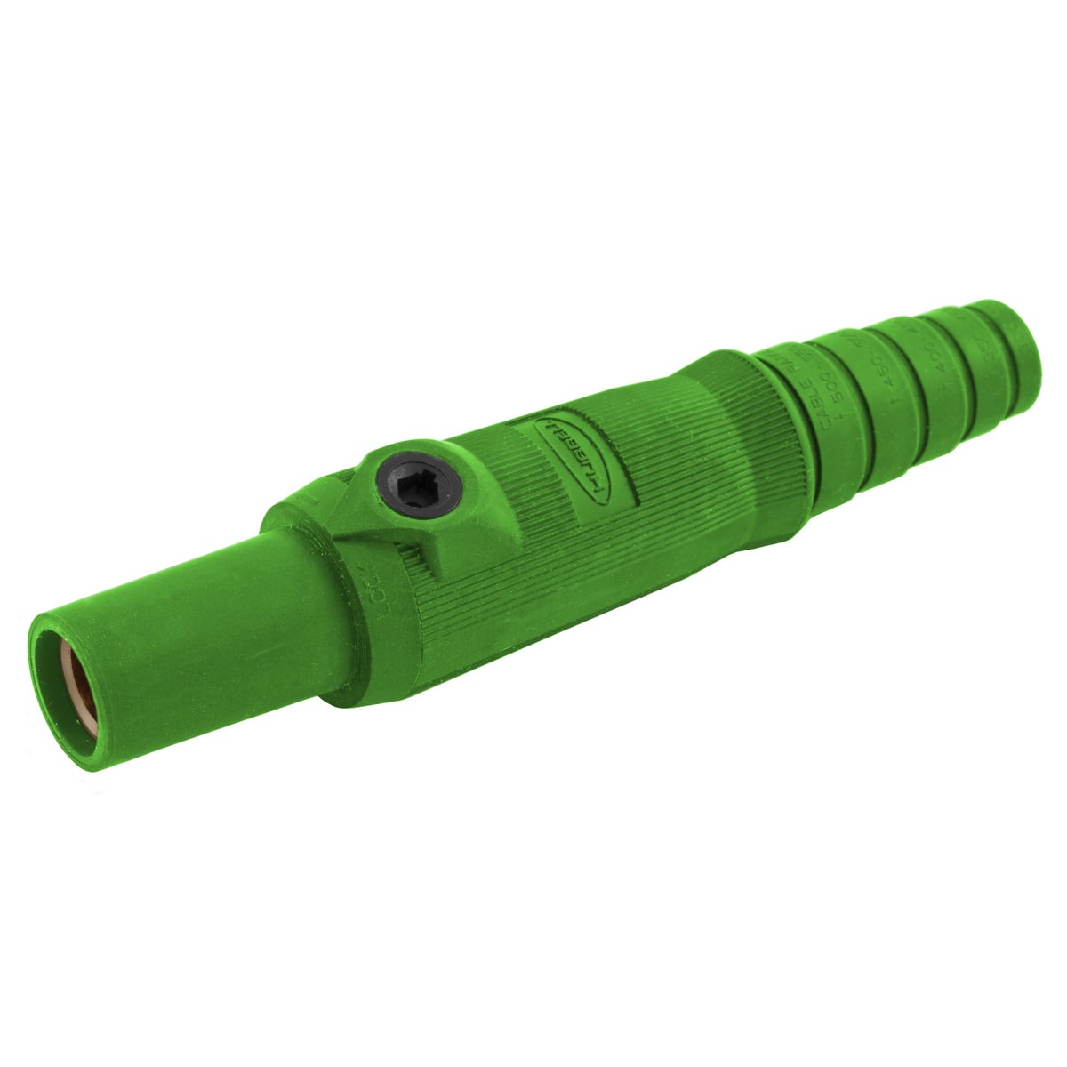 HBL15FGN 15 Series 1-Pole Female Insulated Standard In-Line Plug With SC/PPC Cord, 600 V AC/250 V DC, 150 A, 8 to 2 AWG Wire, Setscrew Connection