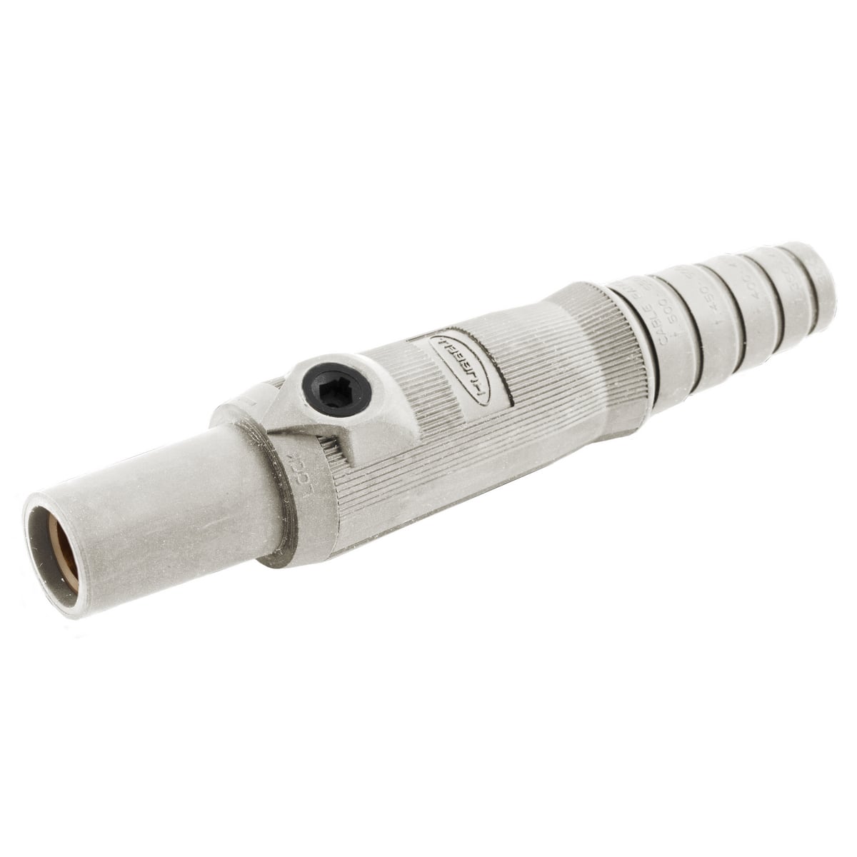 HBL15FW 15 Series 1-Pole Female Insulated Standard In-Line Plug With SC/PPC Cord, 600 V AC/250 V DC, 150 A, 8 to 2 AWG Wire, Setscrew Connection