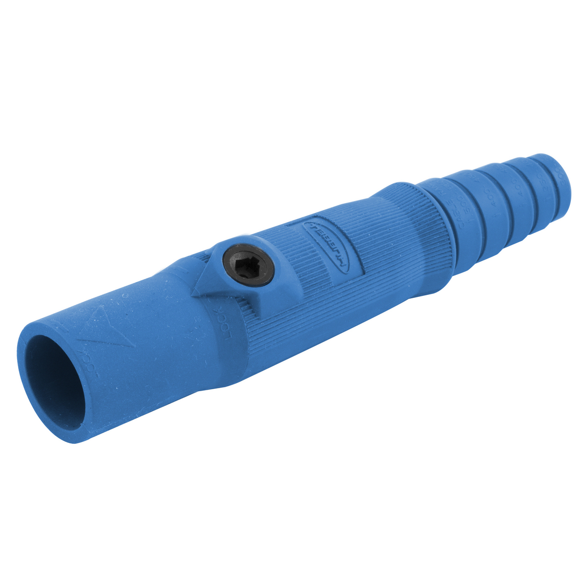 HBL15MBL 15 Series 1-Pole Male Standard Single Pole Plug, 600 V AC/250 V DC, 150 A, 8 to 2 AWG Wire, Setscrew Connection