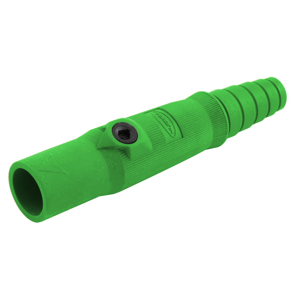 HBL15MGN 15 Series 1-Pole Male Insulated Standard In-Line Plug With SC/PPC Cord, 600 V AC/250 V DC, 150 A, 8 to 2 AWG Wire, Setscrew Connection