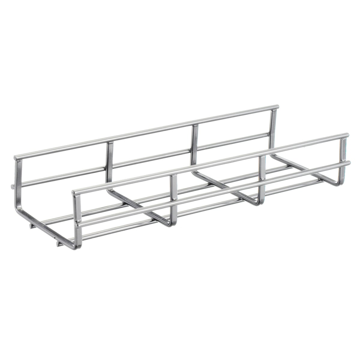 HBT0204S Overhead Straight Section Cross Wire Basket Tray, 45 ft-lb Capacity, 12 in L x 6 in W, Steel