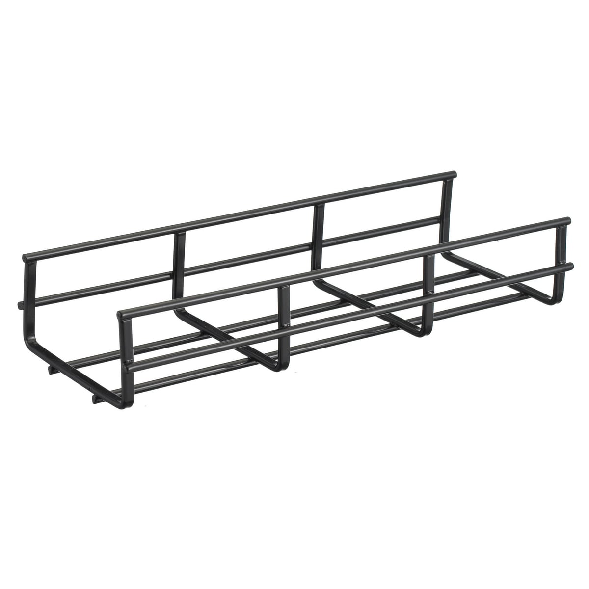 HBT0206SBK Overhead Straight Section Cross Wire Basket Tray, 50 ft-lb Capacity, 12 in L x 8 in W, Steel