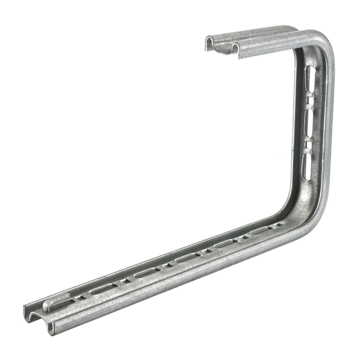 HBTCB12 Standard C-Bracket, 12 in L x 12 in W x 2-1/4 in H, For Use With Overhead Wire Basket Trays, Steel
