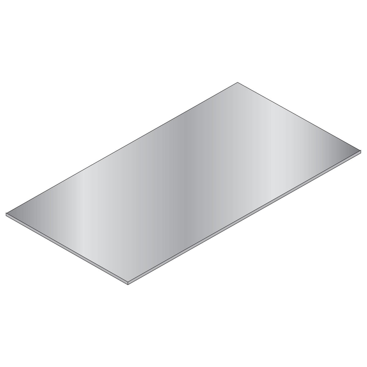 HBTINSM06 Standard Tray Insert, 4 in L x 6 in W, For Use With Flat Wire Basket Tray, Steel