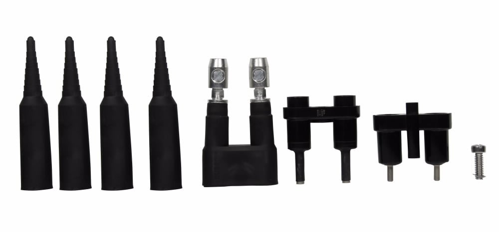 Eaton Bussmann series HEY inline fuse holder, 600V, 0-30A, Loadside: Copper Crimp (1) #12-8/(2) #12, Lineside: Copper Setscrew (1) #12-3, Two-pole