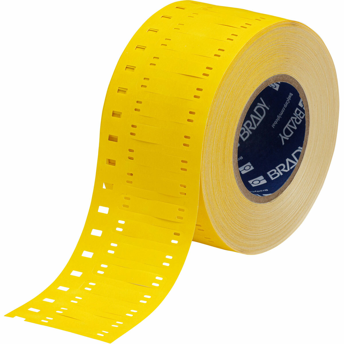 HSNX-400-2-YL-S Nomex Rectangle Cable and Harness Marking Tag, Yellow Marker, B-508 Nomex