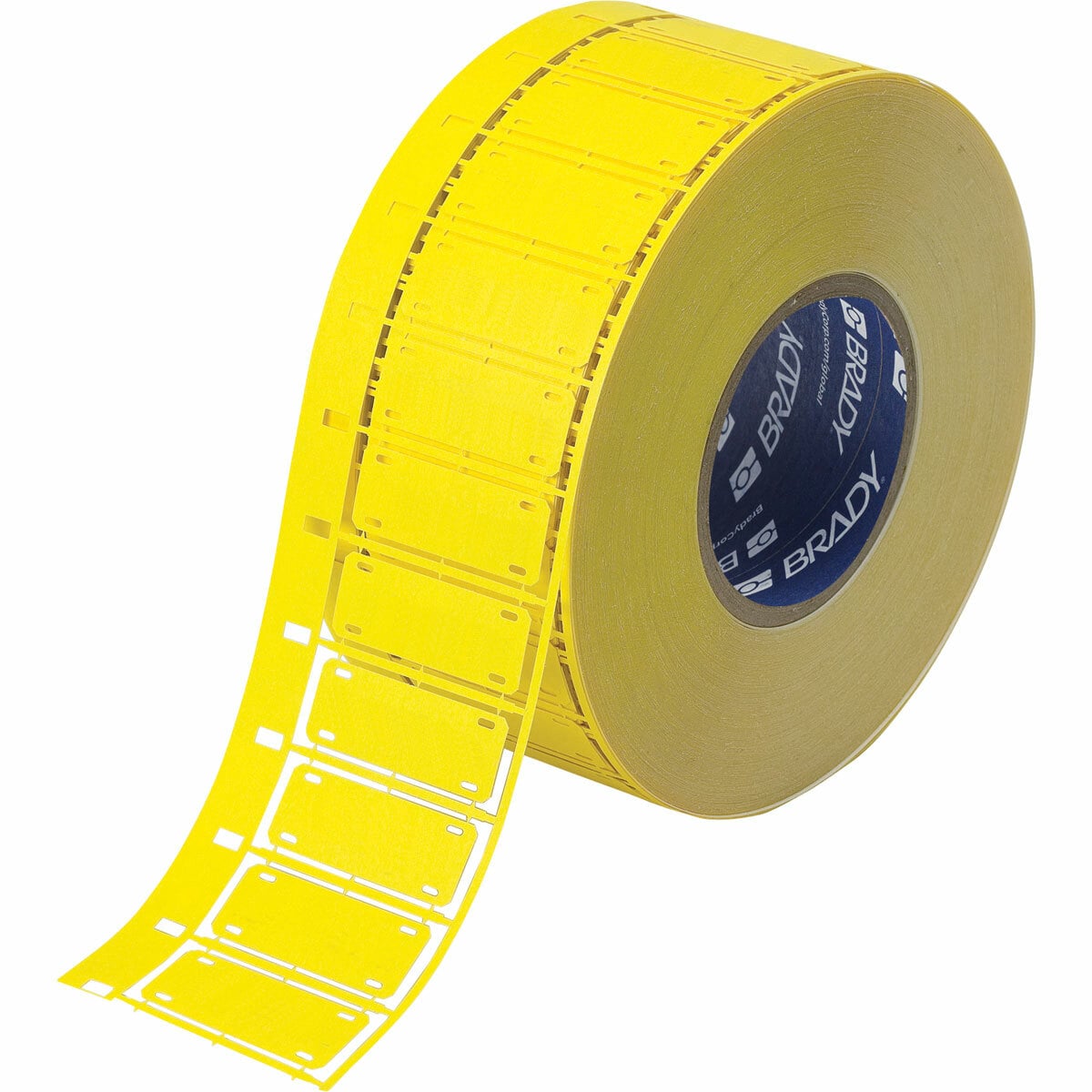 HSNX-800-2-YL-S Nomex Rectangular Cable and Harness Marking Tag, Yellow Marker, B-508 Nomex