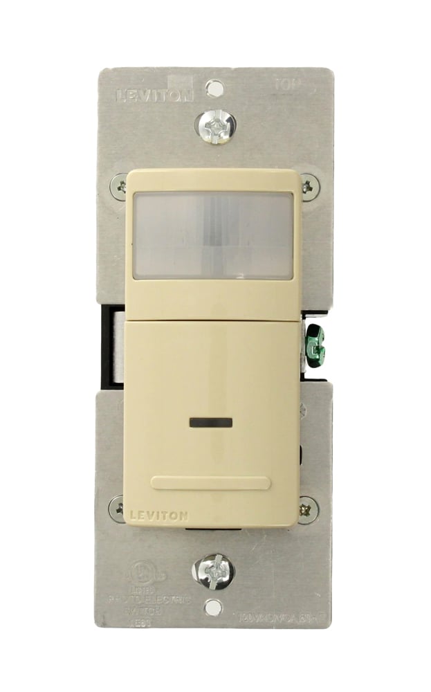 IPS02-1LI 1-Pole Relay Occupancy Sensor, 120 VAC, PIR Sensor, 900 sq-ft Coverage, 180 deg Viewing