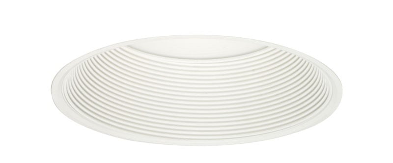 J6RLTRIM DC CWH 6 in Aperture Round Trim Insert, 5-5/8 in ID x 7-5/8 in OD, For Use With 6 in IC LED Retrofit Downlight Trim Module, Aluminum
