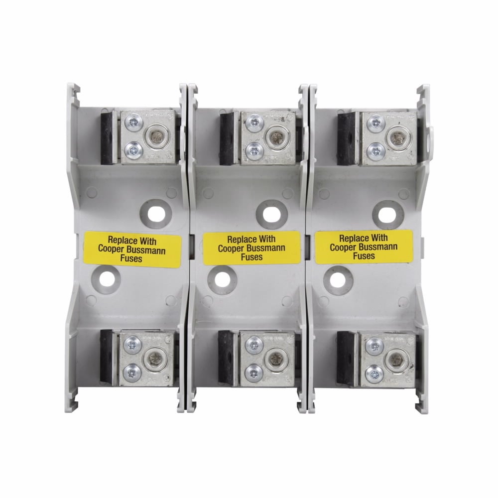Eaton Bussmann series JM modular fuse block, Modular fuse block, CR, 70-100 A, Three-pole, Class J, 200 kA, Knife blade end x knife blade end, 200 kAIC, 600 V