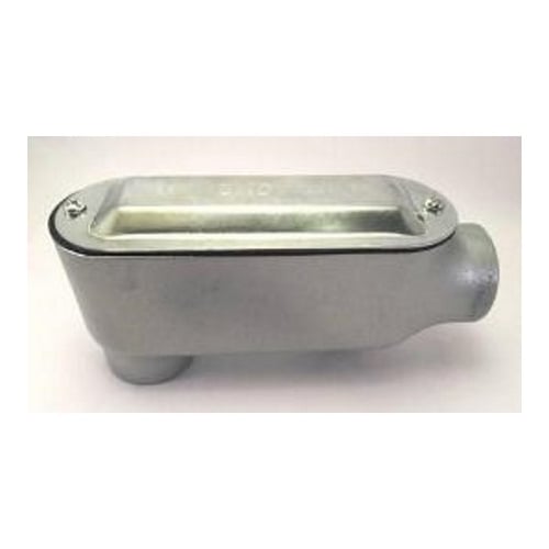 Rigid and IMC Conduit Body, Type LB, Malleable Iron, Cover and Gasket, Size 2 Inch