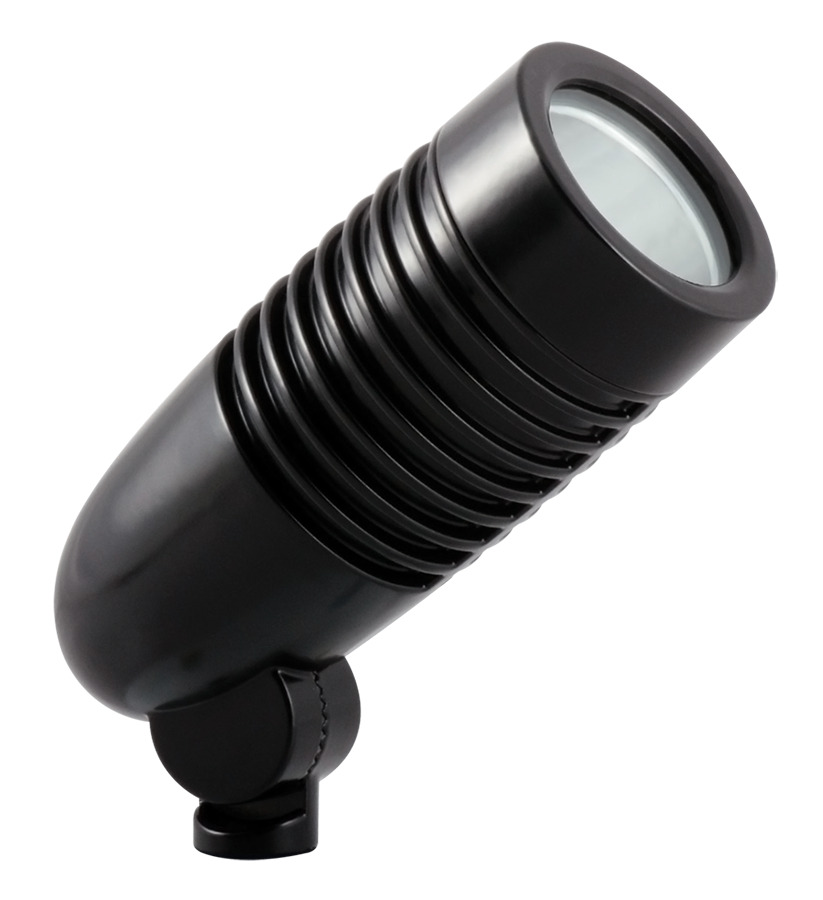 LFLED5DCB Landscape Floodlight, 5 W Fixture, 10 to 30 VDC, Black/Polyester Powder Coated Housing