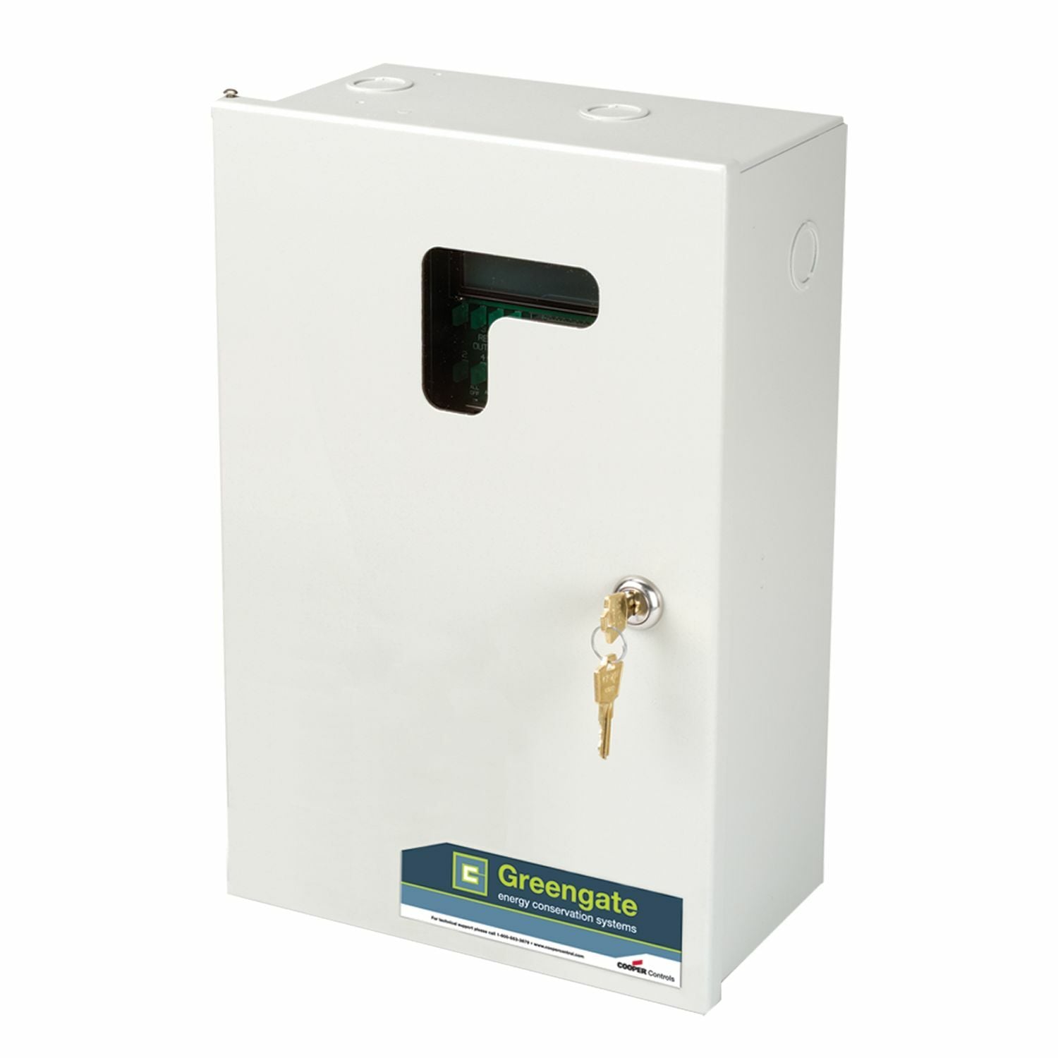 LK8 Greengate LiteKeeper Blank 8-Relay Standard Alone Lighting Control Relay Panel, 120/277 V AC, 20 A, 40 W Power Rating, 2 Poles